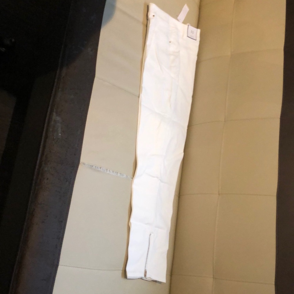 New WHBM White Crop Jegging Jean Size 14